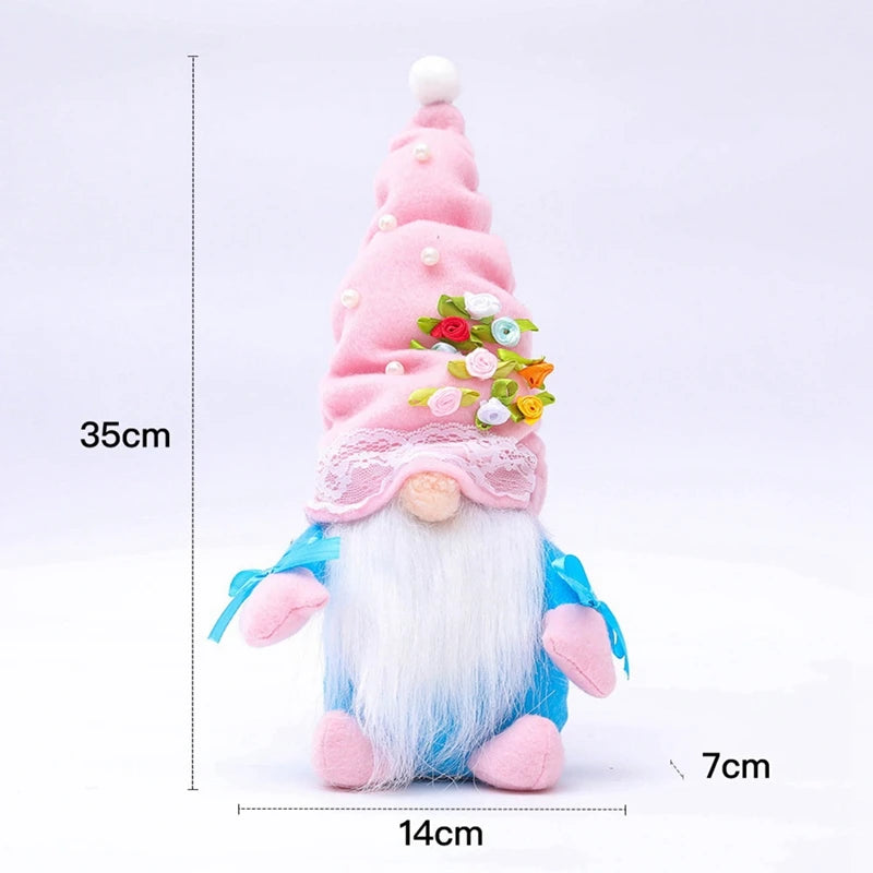 3PC Valentine's Day Gnome with decorated top Hat