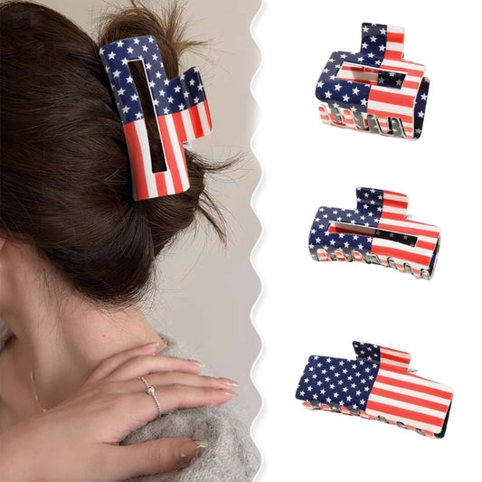 Independence Day Plastic Hair Claw for Girl