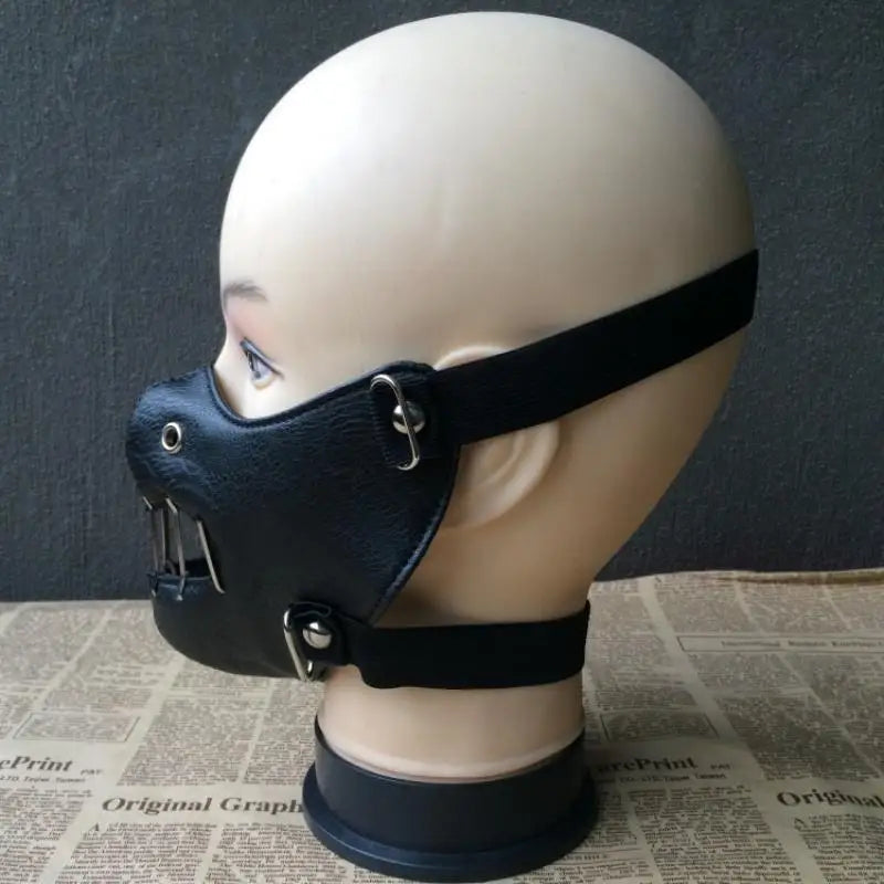 Streampunk Cosplay Accessory Face Leather Mask