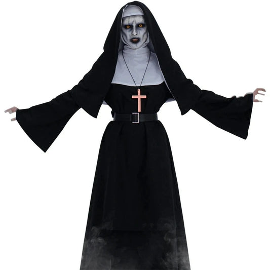 The Nun Cosplay Horror Ghost Halloween Costume