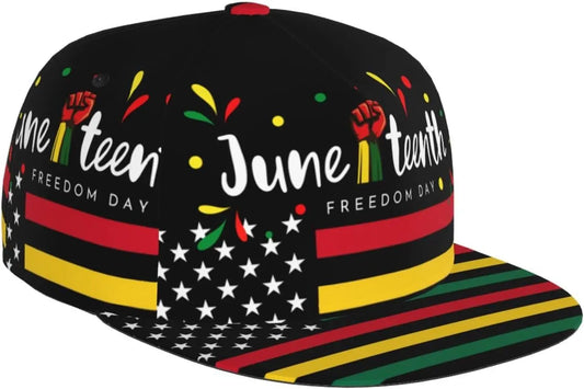 Juneteenth Freedom Day 1865 Snapback Adjustable Hip Hop Cap
