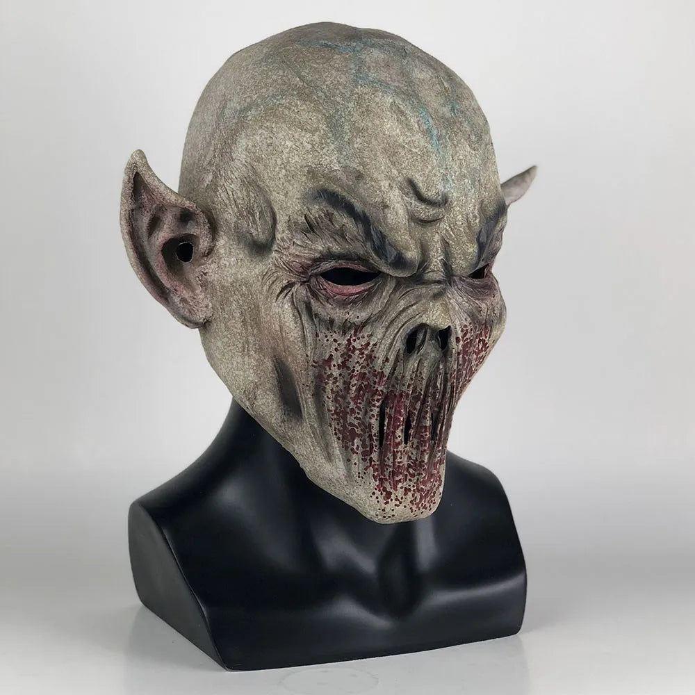 Horror Bloody Zombie Skull Mouthless Monster Mask