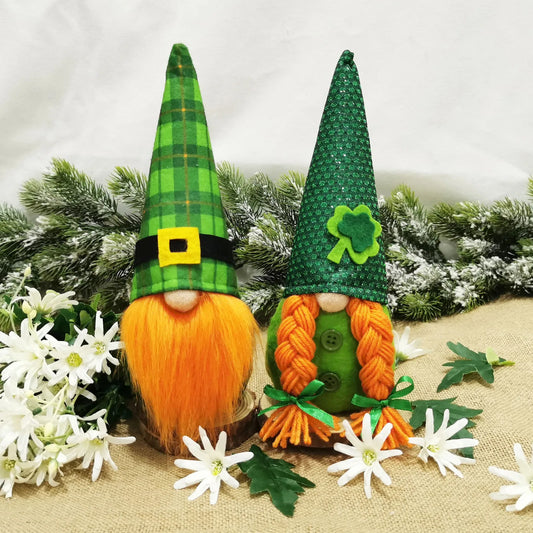 2PC St.Patrick's Day Gnome Green Hat