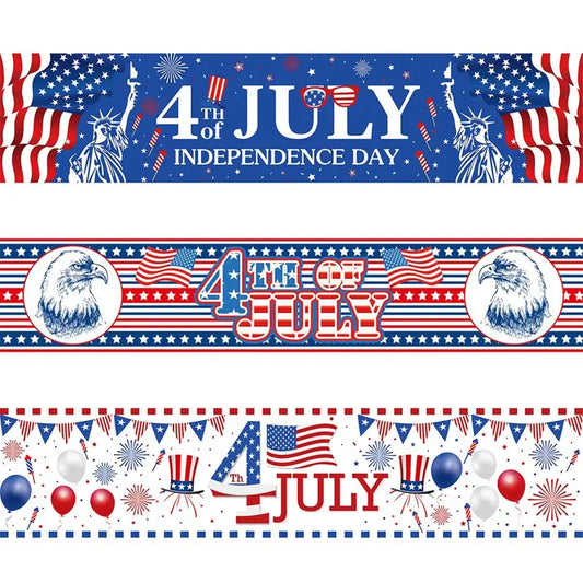 4th of July Banner Outdoor Independence Day Flag
