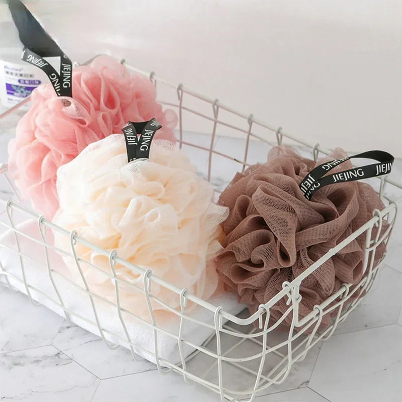 Soft Mesh Bath Sponge Balls Nylon Cleaning