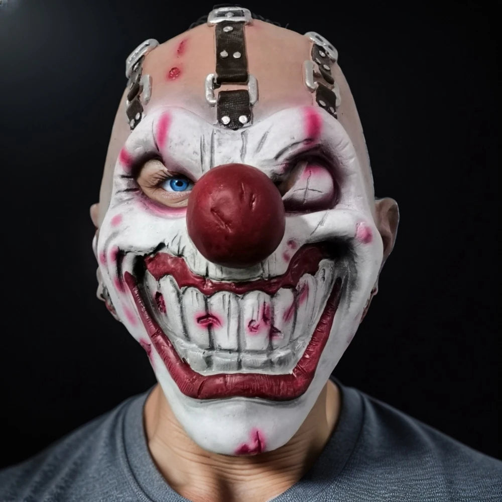 Creepy Clown Joker Mask Party Latex