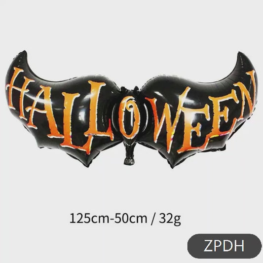 Halloween Party DIY Decorations Aluminum Foil Balloons Pumpkin Bat Spider